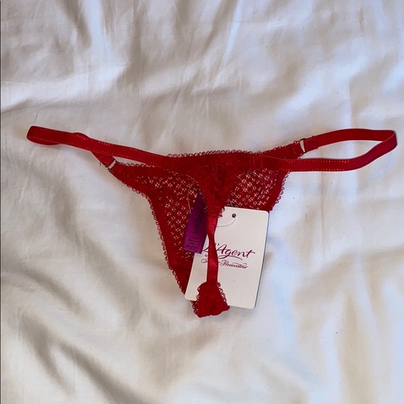 NWT L’Agent by AP Addie Mesh Lace G-String Thong - Picture 5 of 10
